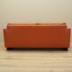 Orange leather sofa, Danish design, 1970s, production: Denmark