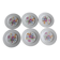 6 flowery plates KG Lunéville