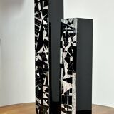 Pair of Cubist Vases by Anatole Riecke 1969