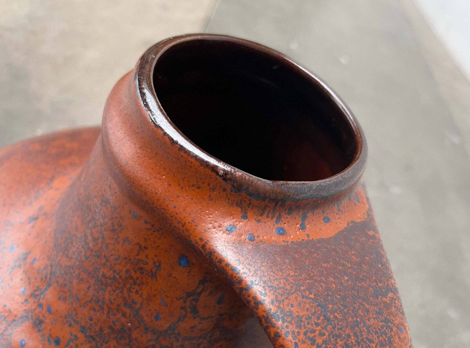 Grand vase sur pied en céramique West German style milieu du siècle de Carstens Tönnieshof, années 1960