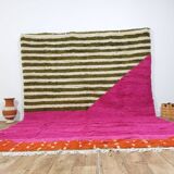 Handmade wool Berber rug 360 x 273 cm