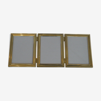 Brass frame triptych 1970