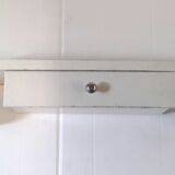 Vintage metal bathroom shelf