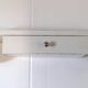 Vintage metal bathroom shelf