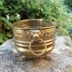 Large brass lion planter Art Nouveau
