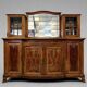Art Nouveau walnut buffet