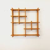 Vintage pine wall shelf, from the 80s