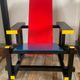“Red and blue” lounge chair in the style of Gerrit Rietveld