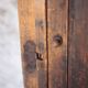 Antique wooden cabinet with 1 door, storage unit, bonnetière, kitchen furniture.