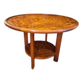 Grande table basse ronde Majorelle Nancy, double plateau (90 cm)