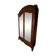 Glass-fronted lingerie wardrobe in solid wood