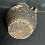 Vintage, brown terracotta vase circa 1970