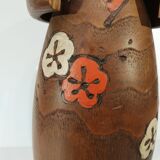 Kokeshi usaburo workshops 1970-80 Japan - plum blossom decoration