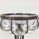 Vintage glass and metal vase, 1970s