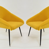 Yellow shell armchair