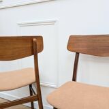 Pair of Danish teak chairs