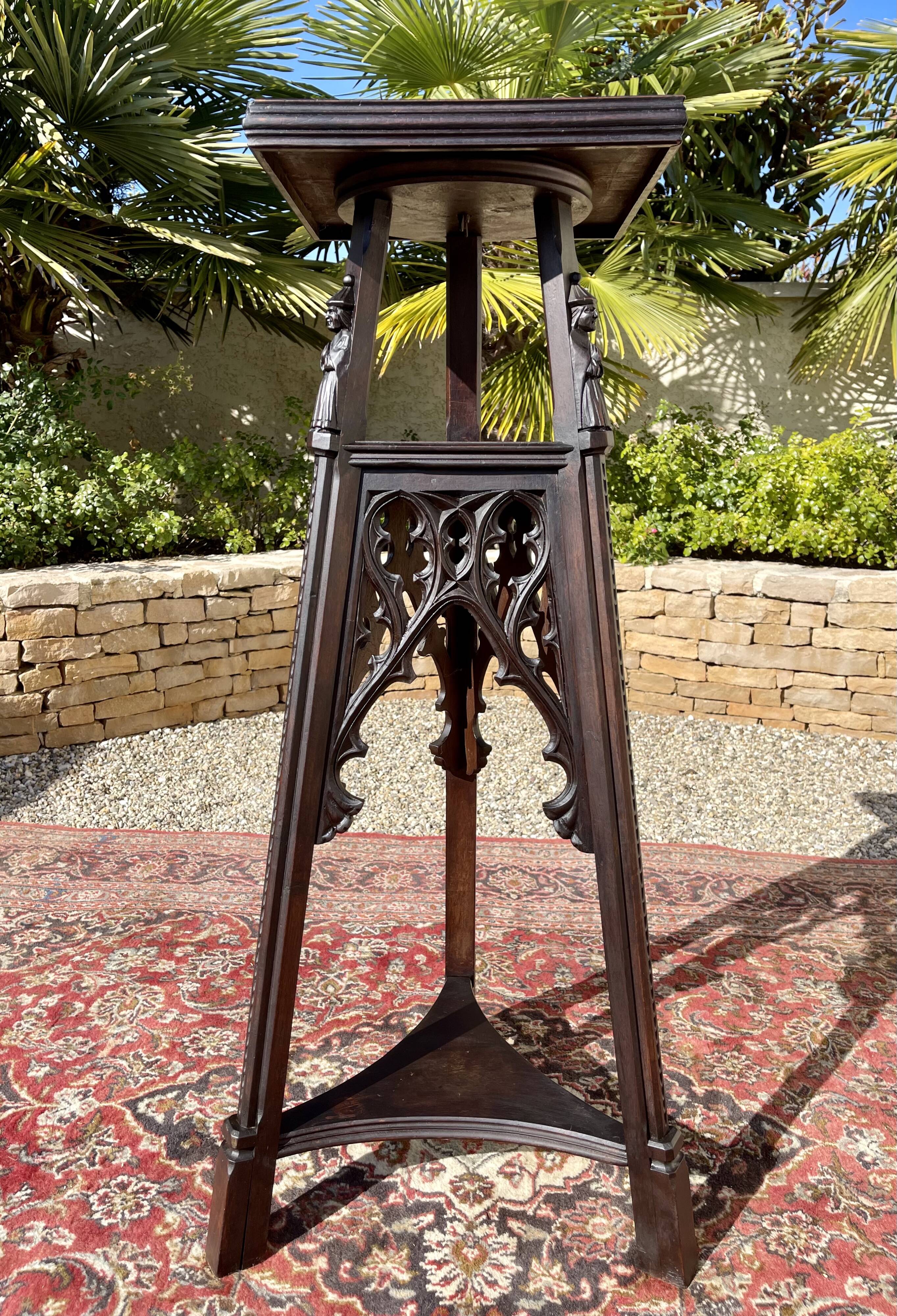 Neo-Gothic Walnut Saddle