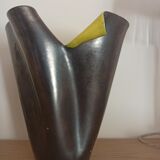Vase céramique noire Elchinger