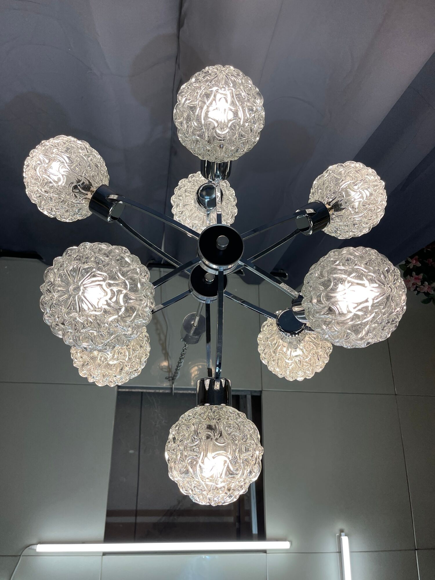 Chandelier of richard essig years 60/70 space age very good condition