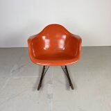 Eames Herman Miller RAR rocking chair in salmon