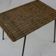 Table basse, d'appoint en rotin, Italie milieu du siècle