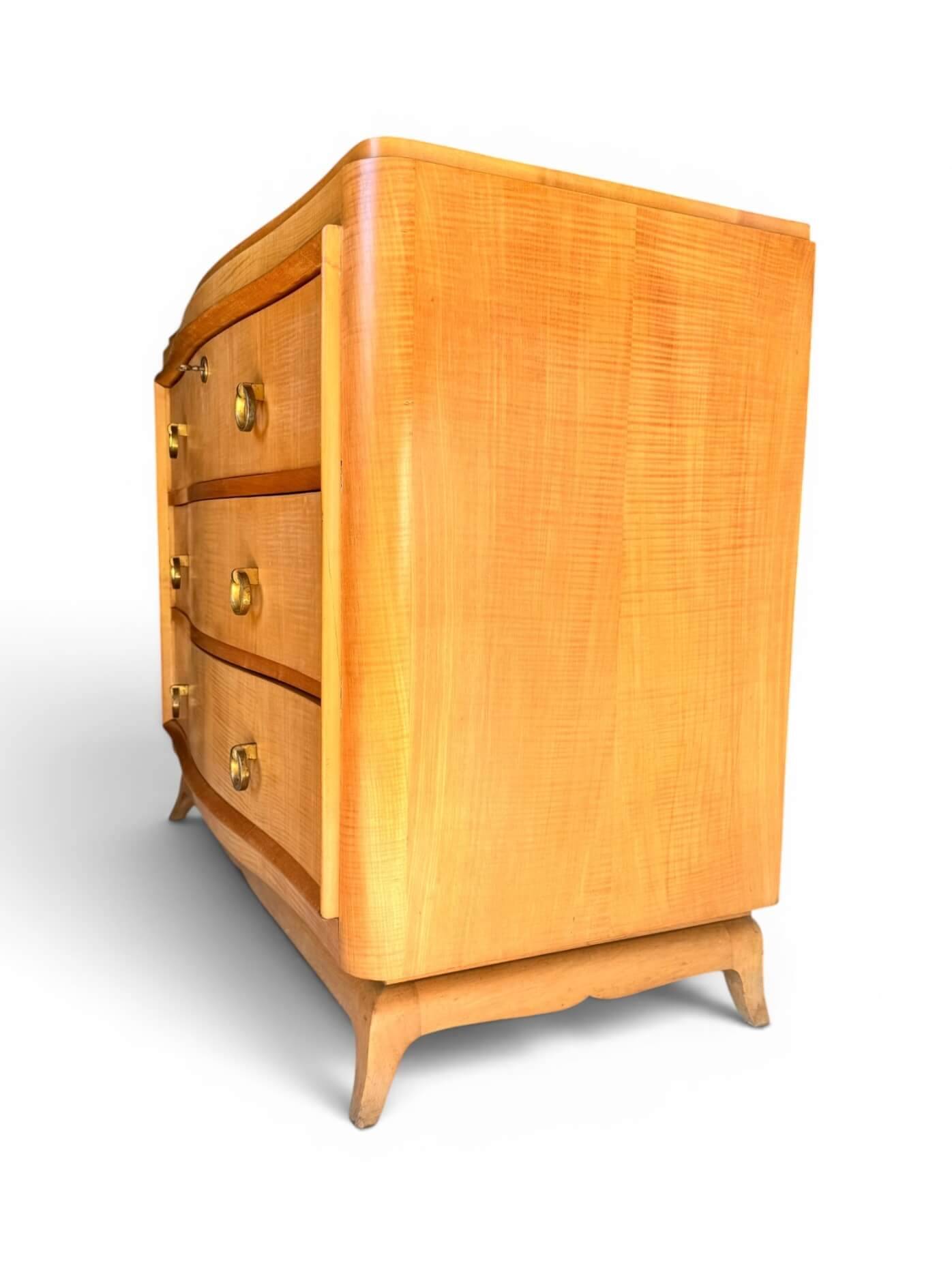 Commode en sycomore René Prou, vers 1940