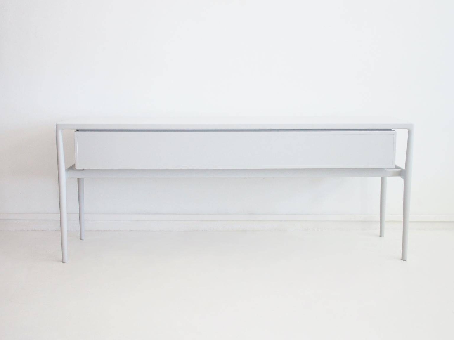 Helge Vestergaard-Jensen - Painted wooden enfilade in light grey