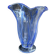 Large blue glass vase with inclusions – Murano art glassware
