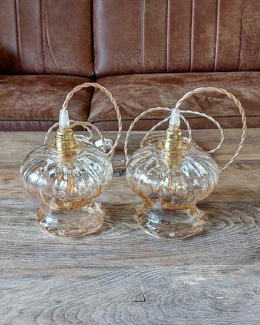 Baladeuse vintage ambrée