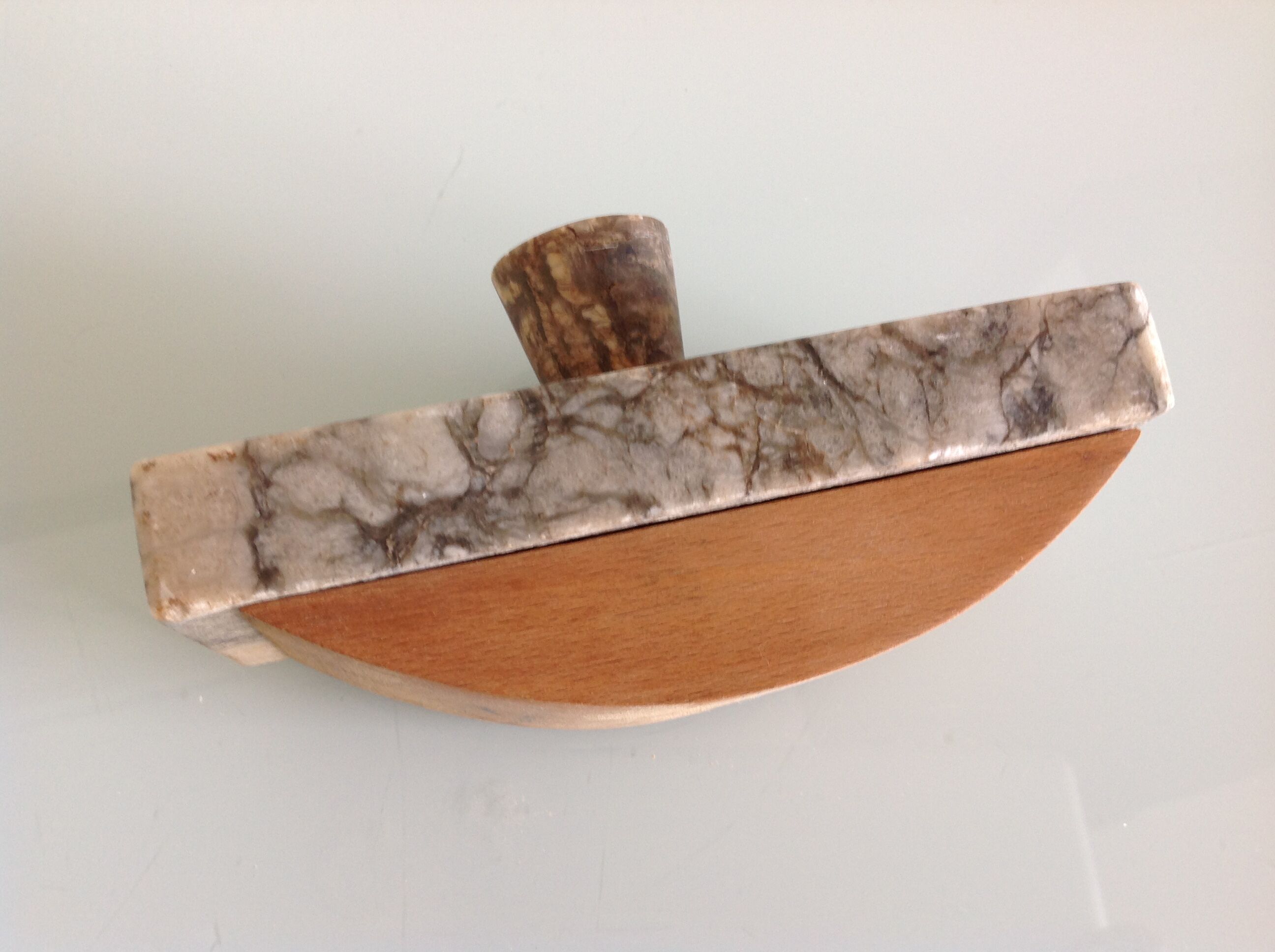 Blotter stamp in gray vintage marble 40s-50s