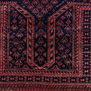 Vintage Persian Baluch prayer rug in wool from the 1950s.