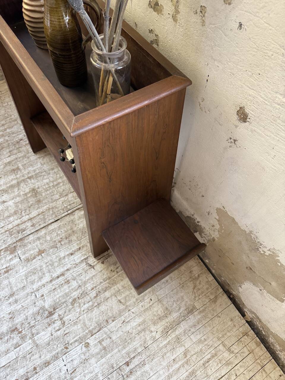 Jardinière années 50 palissandre constructiviste