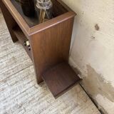 Jardinière années 50 palissandre constructiviste