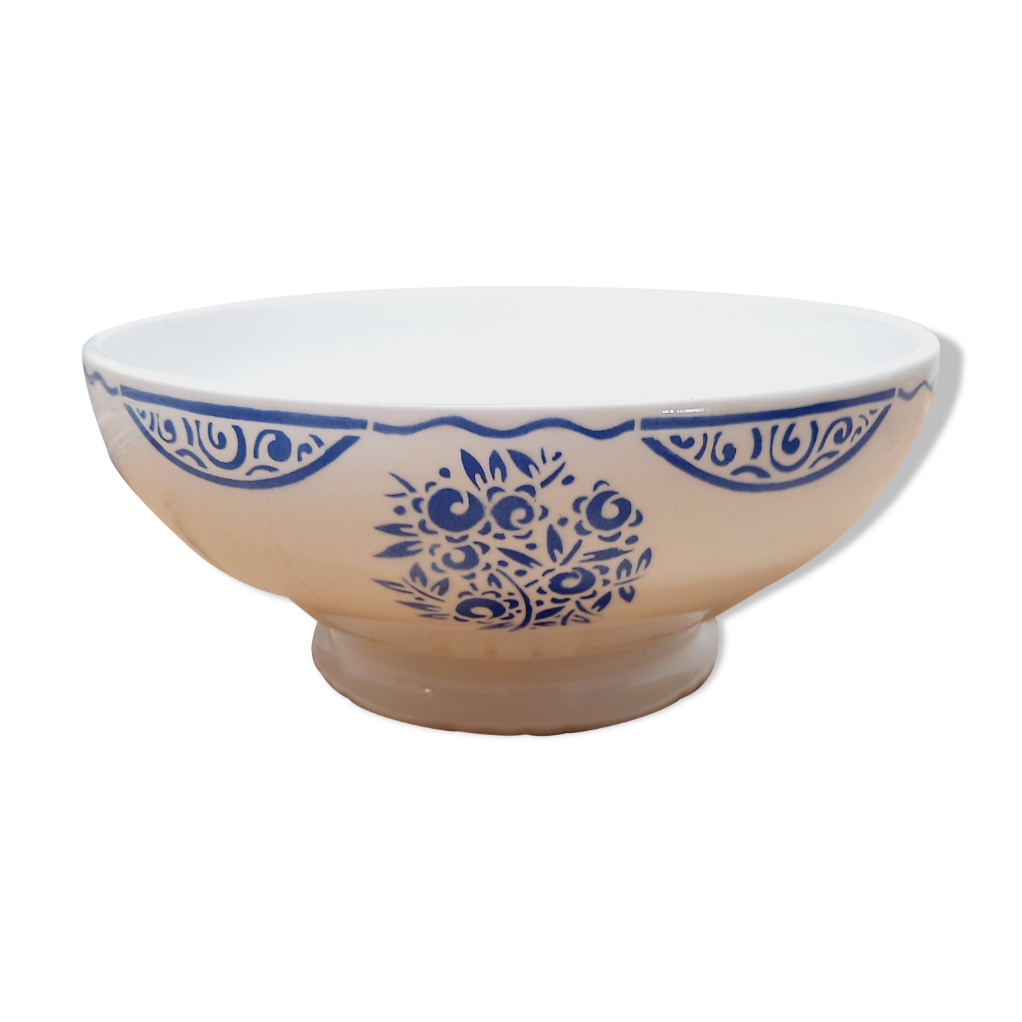 Salad bowl floral decoration early XX th