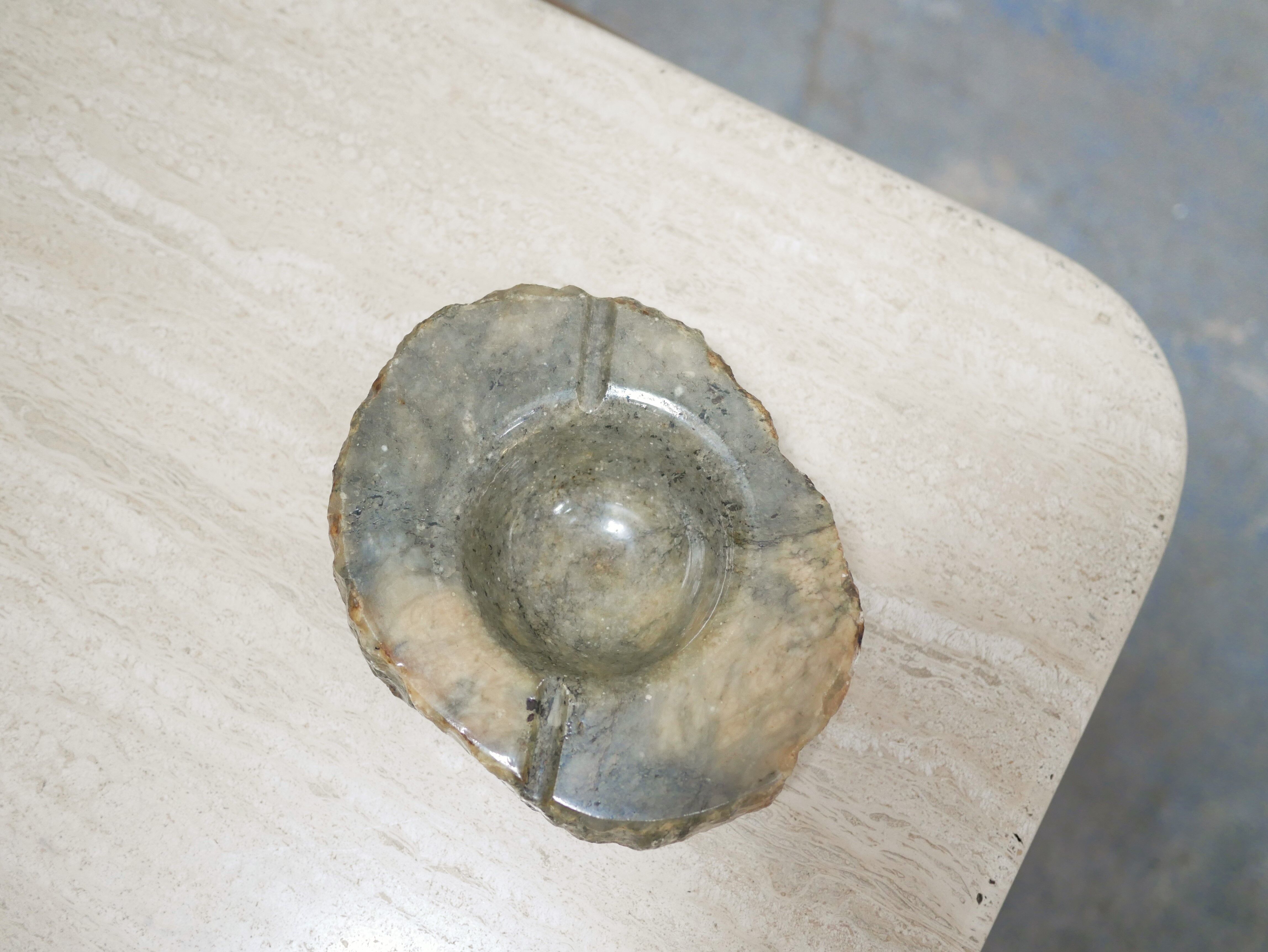 Cendrier vintage en albâtre, Italie