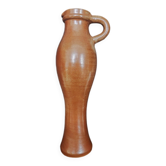 Vintage stoneware jug vase 42 cm ceramic 20th century