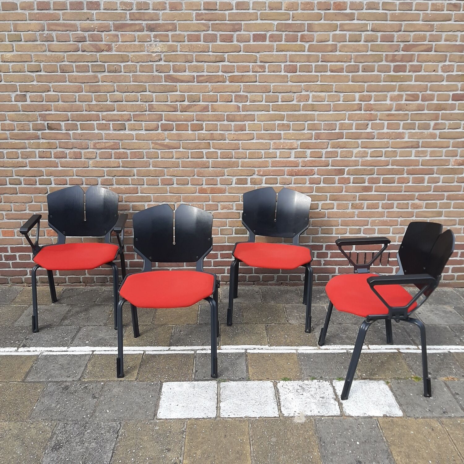 Set of four office chairs by Foscher for Sitform 1970
