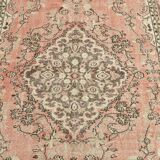 6x10 Pale Red & Brown Oriental Vintage Rug, 182x295Cm