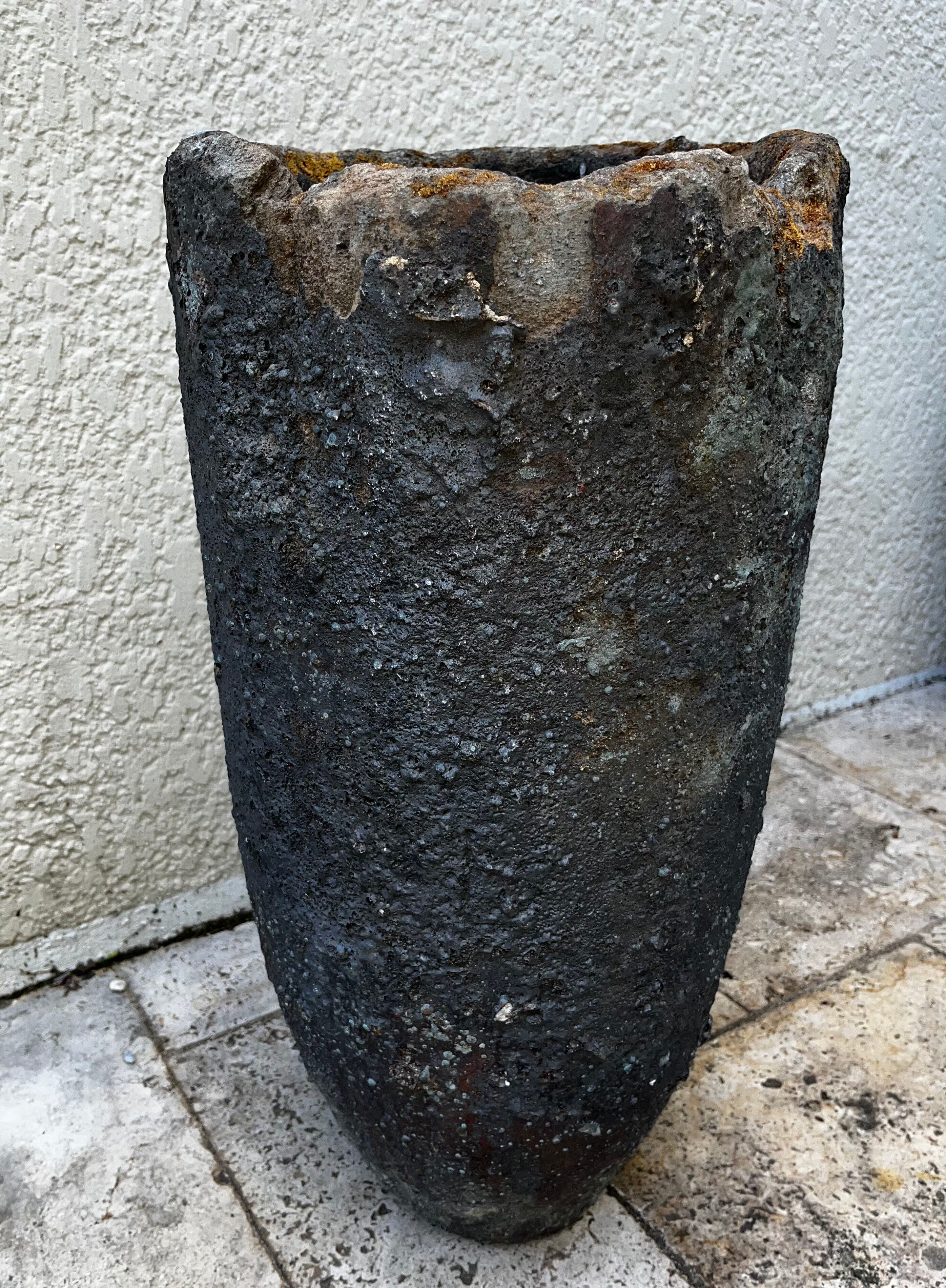 Large cast iron pot