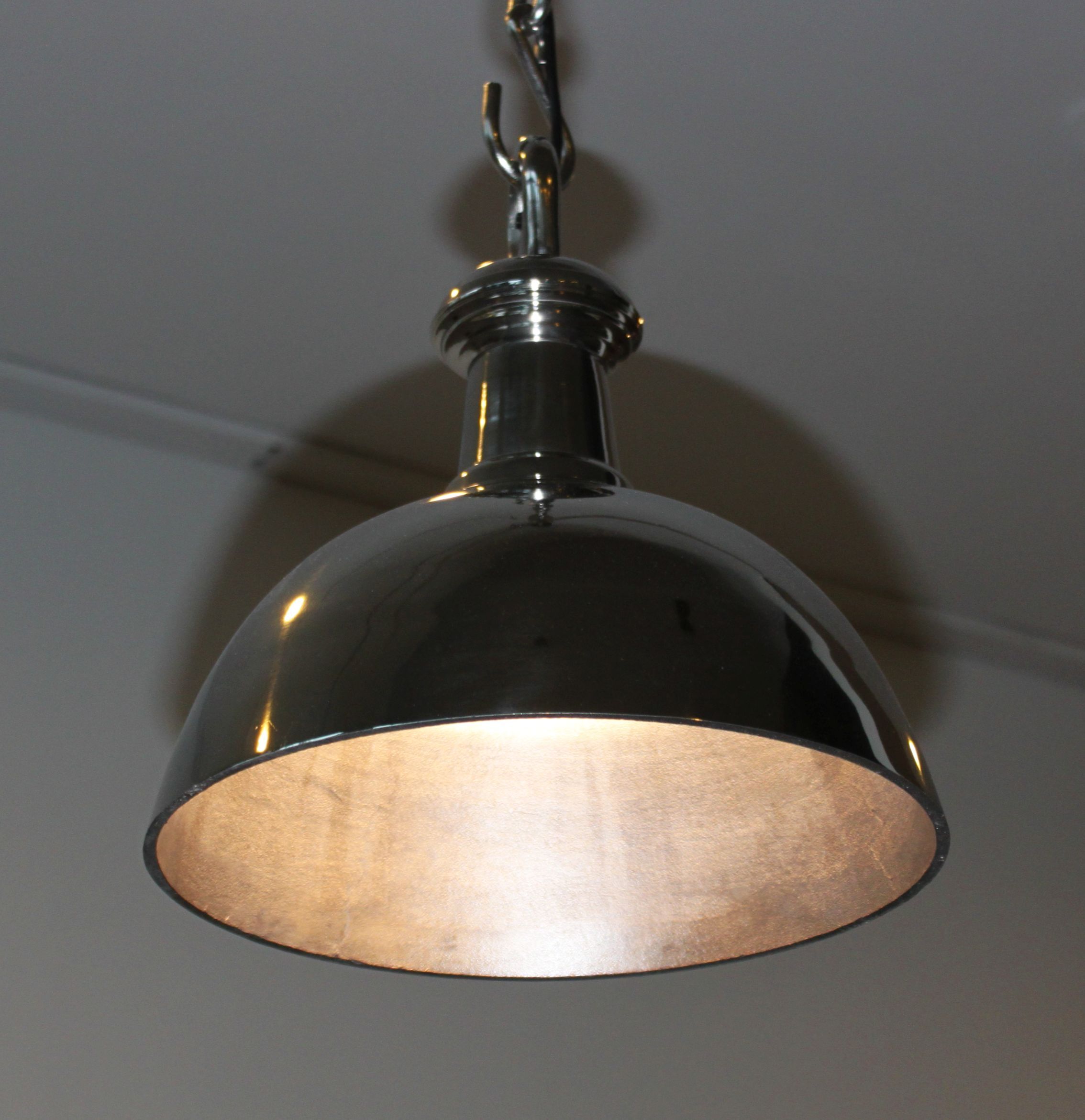 Nickel hanging lamp