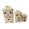 Series of 3 spice jars from Badonviller
