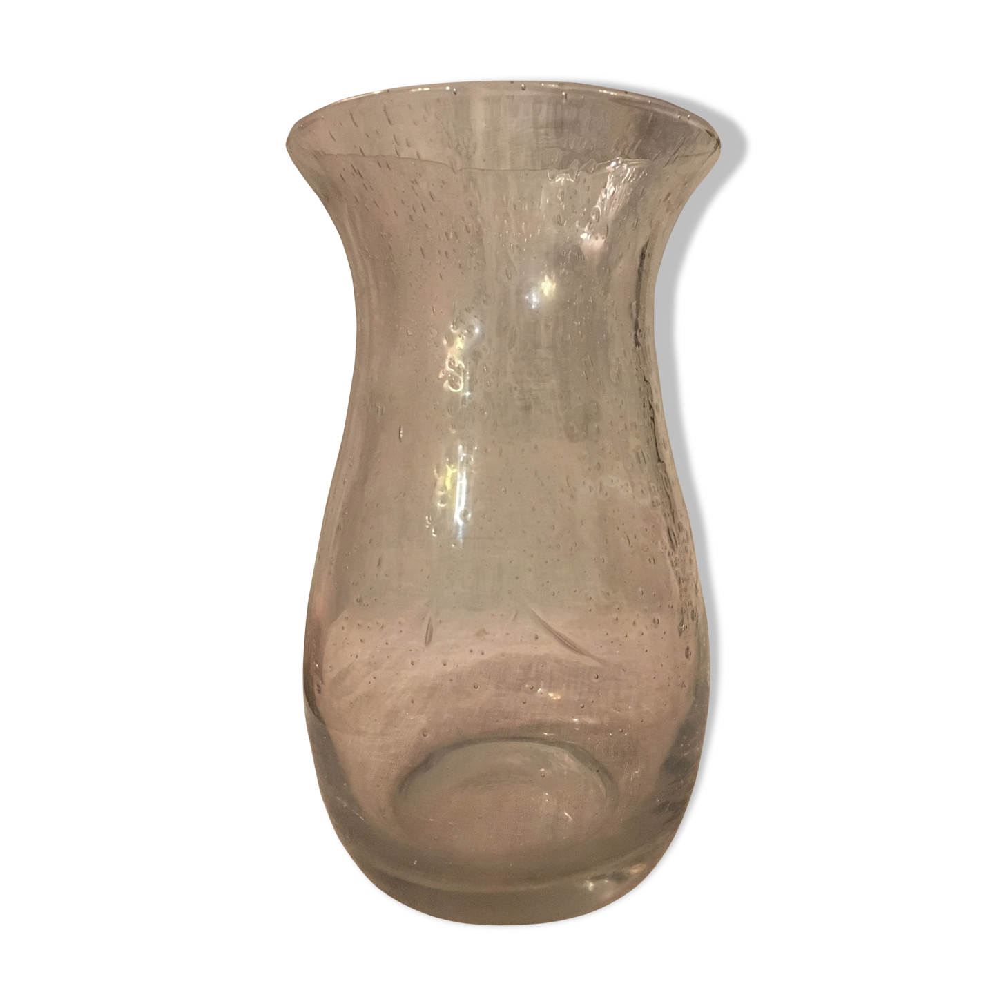 Vase en verre bullé «biot»