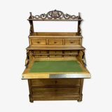 Louis Philippe period stepped chest of drawers in light wood circa 1830
