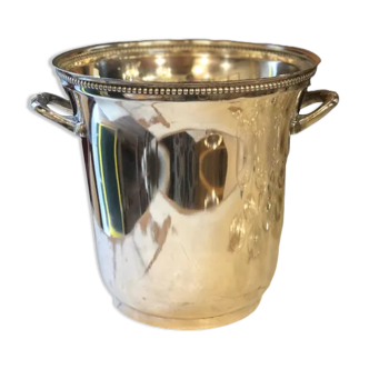 Silver metal champagne bucket