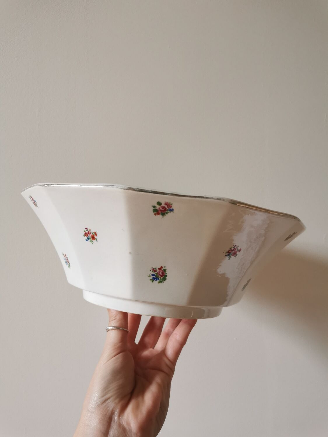 Vintage Digoin salad bowl