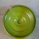 Vintage green enamelled tin soup tureen