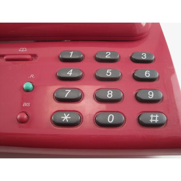 Téléphone Combiné Rouge Vintage PHILIPS Seventies | Selency