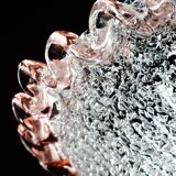 Charming Italian pink Murano glass ceiling fixture, Murano, 1970