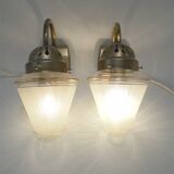 Pair of art deco wall lights