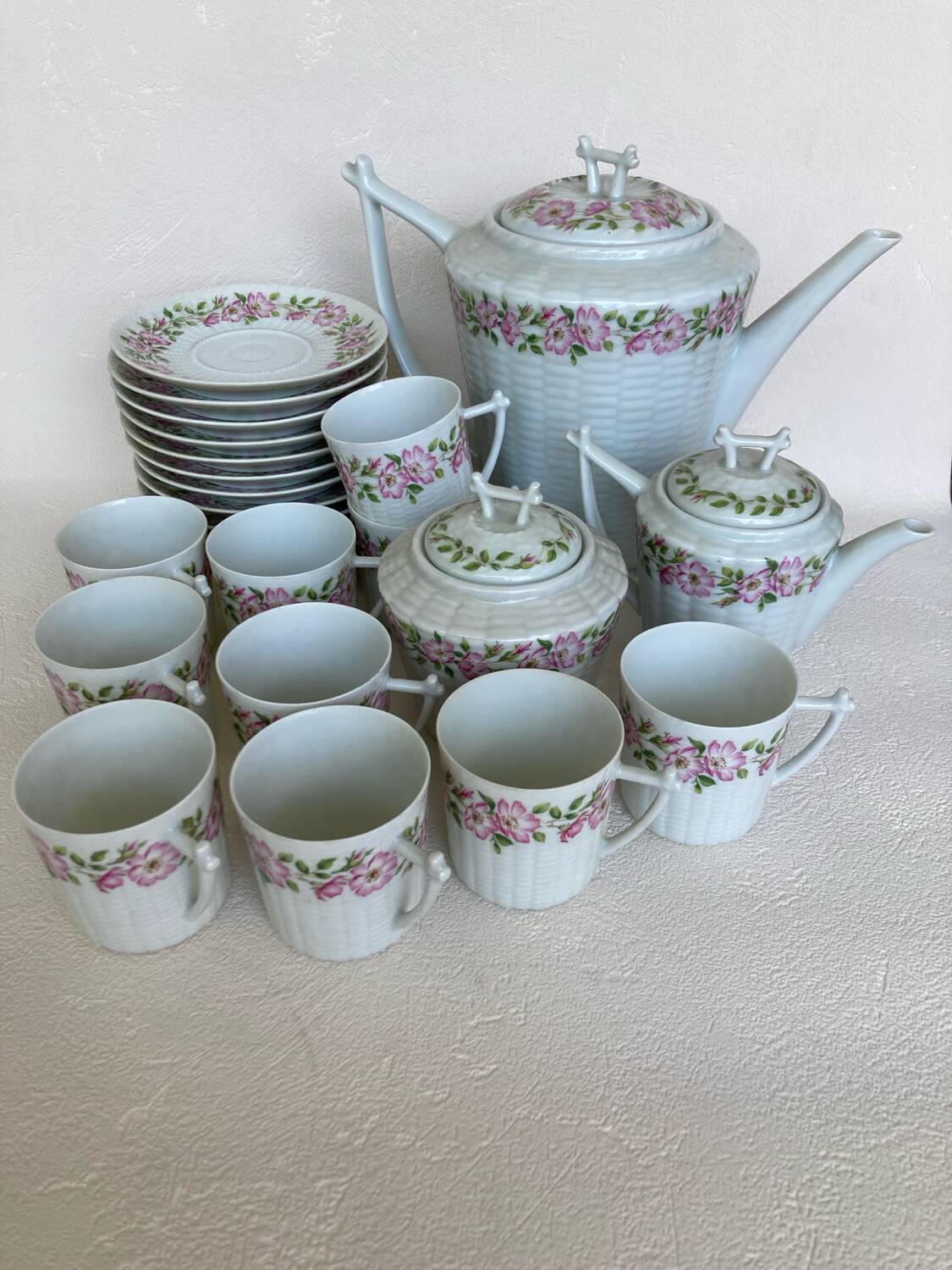 Charles Field Haviland Rosehip Coffee Set
